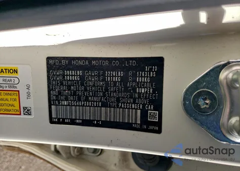 2023 Honda Civic Type-R z USA, uszkodzony, nr VIN JHMFL5G46PX002018